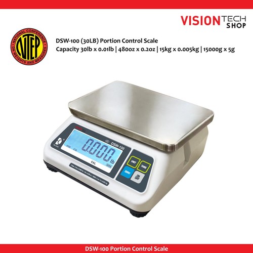 VisionTechShop DSW-100 Portionswaage, Dual LCD Display, NTEP&NSF zertifiziert - Bild 6 von 10