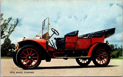 1910 White Touring Car Automobile White Motor Company Postcard