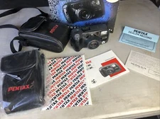 Pentax IQZoom 90WR 35mm Point & Shoot Film Camera With Extra New Soft Case