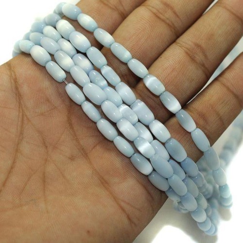 Cuentas ovaladas ojo de gato 9x5 mm para hacer joyas de pulsera 44 piezas - Imagen 6 de 9