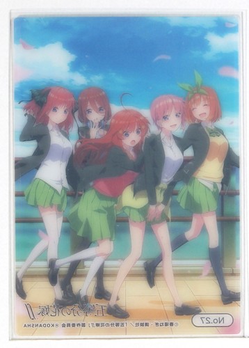 The Quintessential Quintuplets season 2 Clear Card No.27 Ichika Nino Miku - Picture 3 of 4