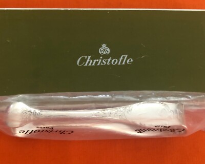 CHRISTOFLE Pince à sucre métal argenté , boîte d'origine Modèle MARLY L = 11 cm