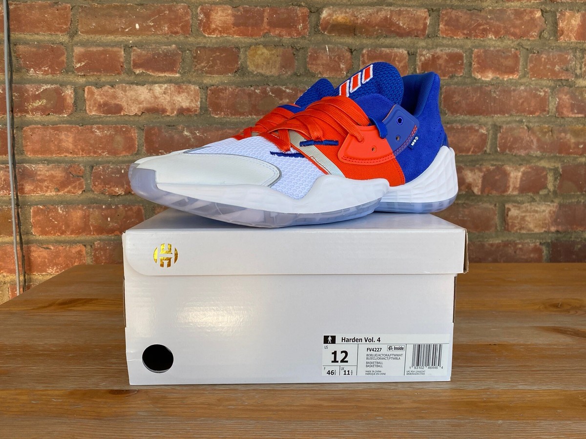 EXCLUSIVE Autographed ADIDAS HARDEN VOL 4 MSG NYC ORANGE BLU James