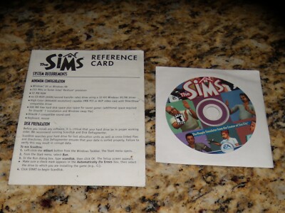The Sims (PC, 2000) Game with Reference Card | eBay