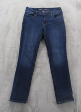 Old Navy Jeans Women's 4S Blue Medium Wash Cotton Blend Stretch Straight Leg