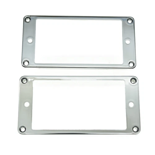 2x Humbucker Pickup Ring Plastic Flat/Curved Bottom Frame fits Epiphone LesPaul