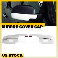 2x For 2007-2013 Chevy Gmc Sierra Yukon Xl Chrome Lower Half Mirror Cover Cap