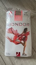 NWT Mondor 3372 Satiny Finish Over-the-Boot Figure Skating Tights - Natural/Ligh