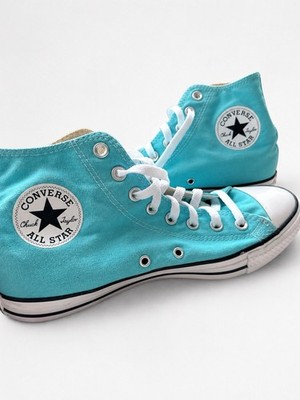 Converse Chuck Taylor All Star High Top Sneaker türkis/weiß Stoff EU 41,5