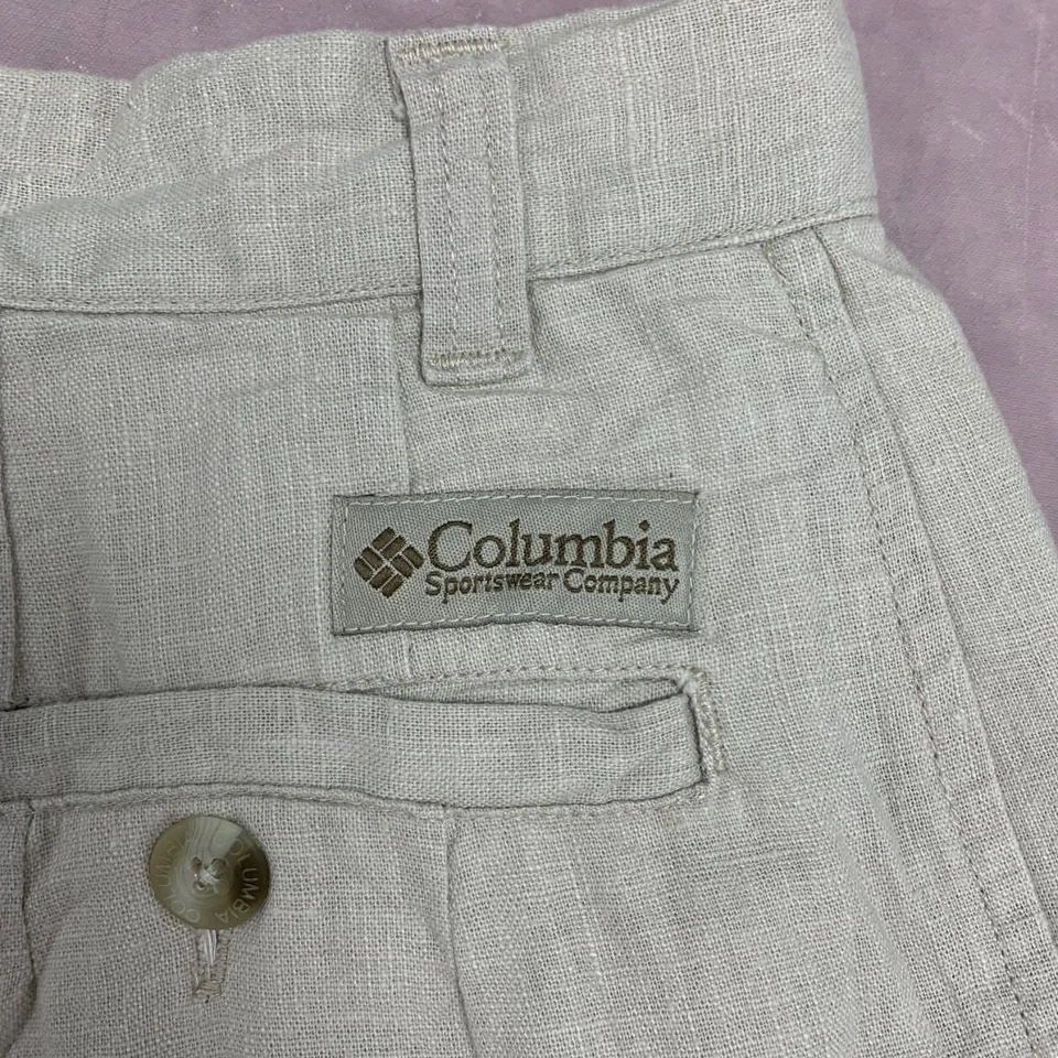 Pantalones cortos chinos Columbia, 55 % lino para mujer 6 Foto 3 de 4