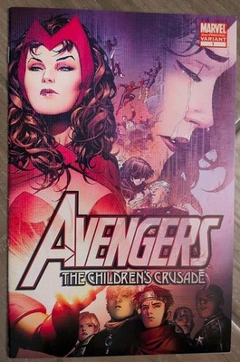 Avengers Children s Crusade 1 HTF 2nd Print Variant 2010  