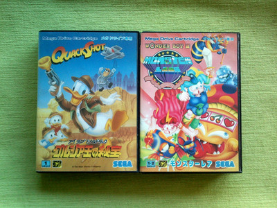 QUACKSHOT + WONDER BOY III MONSTER LAIR Sega Mega Drive Genesis Ntsc Jap Vers.  