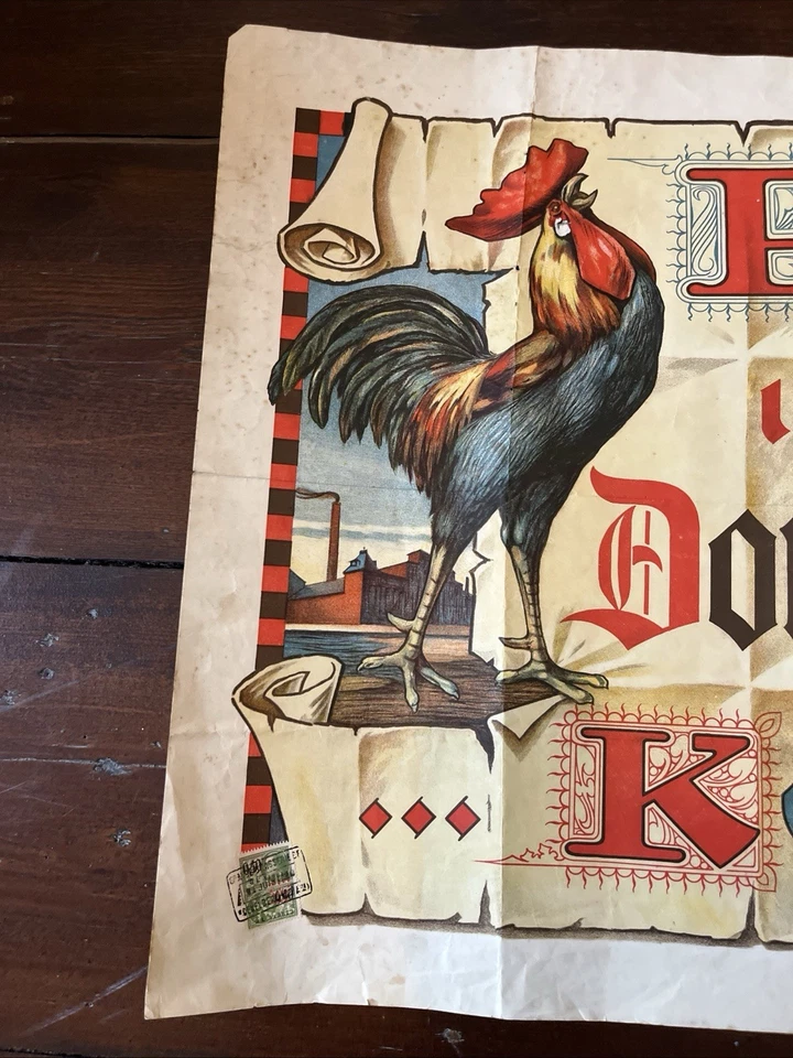 Affiche Ancienne Zythologie - Bière Bock de Koekelberg - 54x71 cm - Brasserie - Photo 2/4