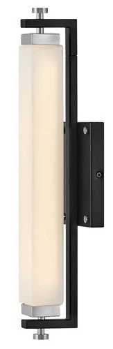 Hinkley Rollins 18" Wide Black and Chrome LED Bath Light - Picture 7 of 10