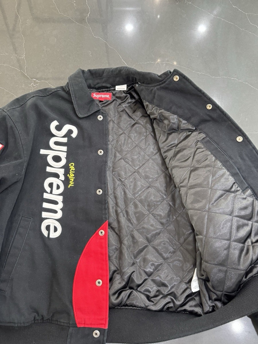 Supreme Skittles Mitchell & Ness Varsity Jacket Size M Brand New