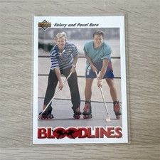 Upper Deck 1991-92 Bloodlines Pavel Bure Valeri Bure #647 Vancouver Canucks