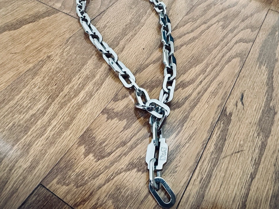 Dolce&Gabbana D&G Jewels Stainless Steel Necklace Luxury Chain 20” Jewelry Men’s - Image 2 of 4