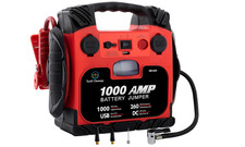 Car Battery Jump Starter with Air Compressor Portable Tire Inflator,260PSI 1000A