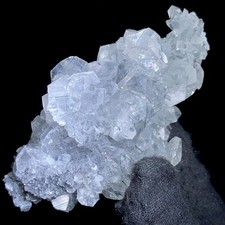 40g Top Beautiful Natural Rainbow Crystal Line Cluster Mineral Specimenyunnan