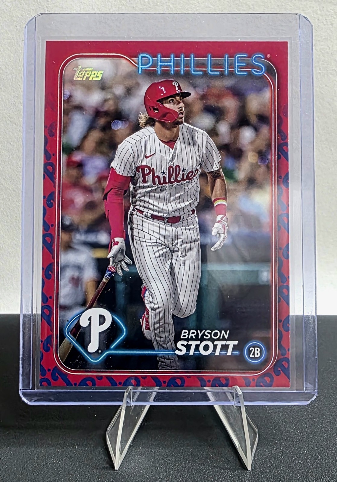 2024 Topps Series 1 Phillies Team Color Border Bryson Stott #139 SSP