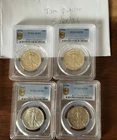 Set Of 4 Walking Liberty Half Dollars. All PCGS. All AU. All Gold Shield.
