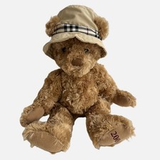 Burberry Fragrance Stuffed Teddy Bear Plush 2006 Nova Check Rain Hat 11  