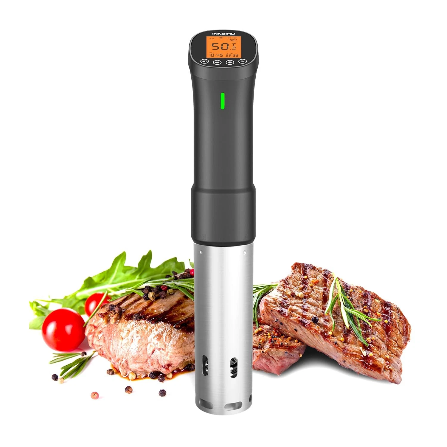 Sous Vide Cooker 2.4G WiFi 1000W Remote Control APP Timer INKBIRD ISV-200W Alarm