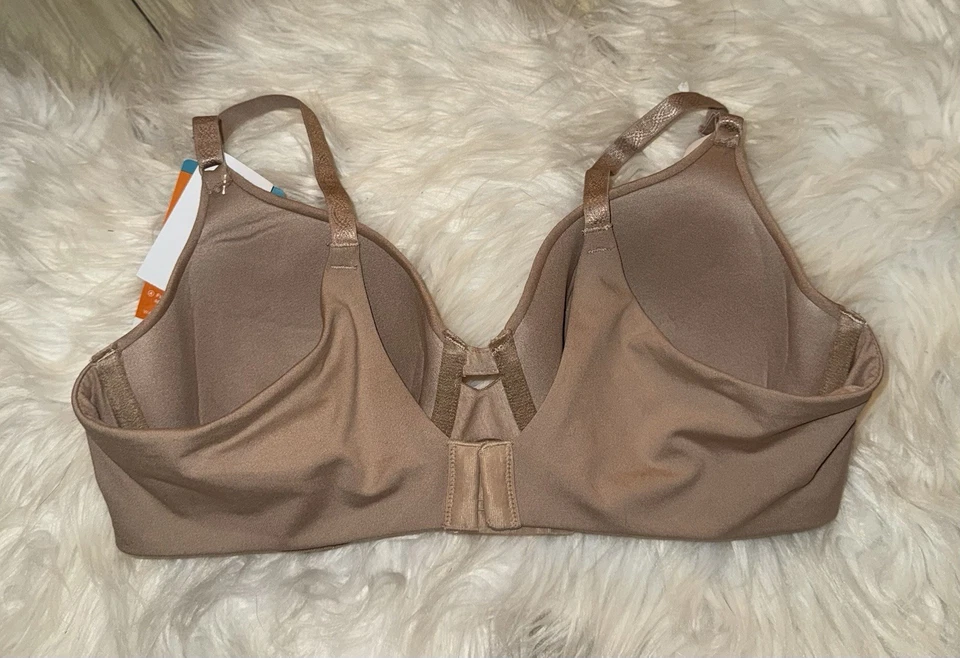Warners RB1691A Cloud 9 Back Smoother Bra Lined Underwire Womens 36B Tan New - Image 4 of 4