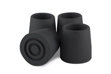 Cane Tips - Replacement Pack of 4, Non-Skid Rubber Tips for Walking Canes, De...