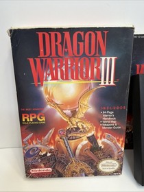 Dragon Warrior III Nintendo Entertainment System NES Complete CIB W/ Poster