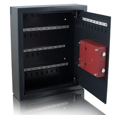Schl&uuml;sseltresor Schl&uuml;sselkasten elektronisch Tresor Safe 48 Haken Grau Bituxx&reg;