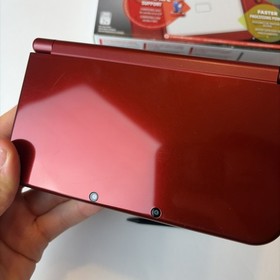 Nice! Nintendo New 3DS XL Red Box Complete W Charger Stylus Top IPS US Model