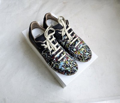 Maison Margiela GAT Sneakers Black Men 10.5 43.5 Suede Leather