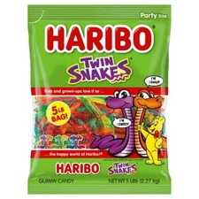 Haribo Twin Snakes Bulk - 5lb/80oz