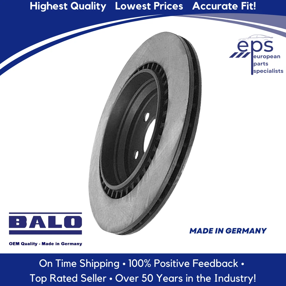 2001-02 Mercedes CL55 S55 AMG CL600 S600 L R German Balo Rear Brake Disc Rotor - Image 4 of 4