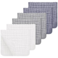 Muslin Burp Cloths 100 Cotton Muslin Cloths Large 20''x10'' Extra Soft and A...