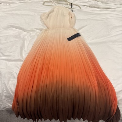 New w/ tags Rachel Roy Womens Lively Ombre Pleated Cutout Brown Ombre size 10
