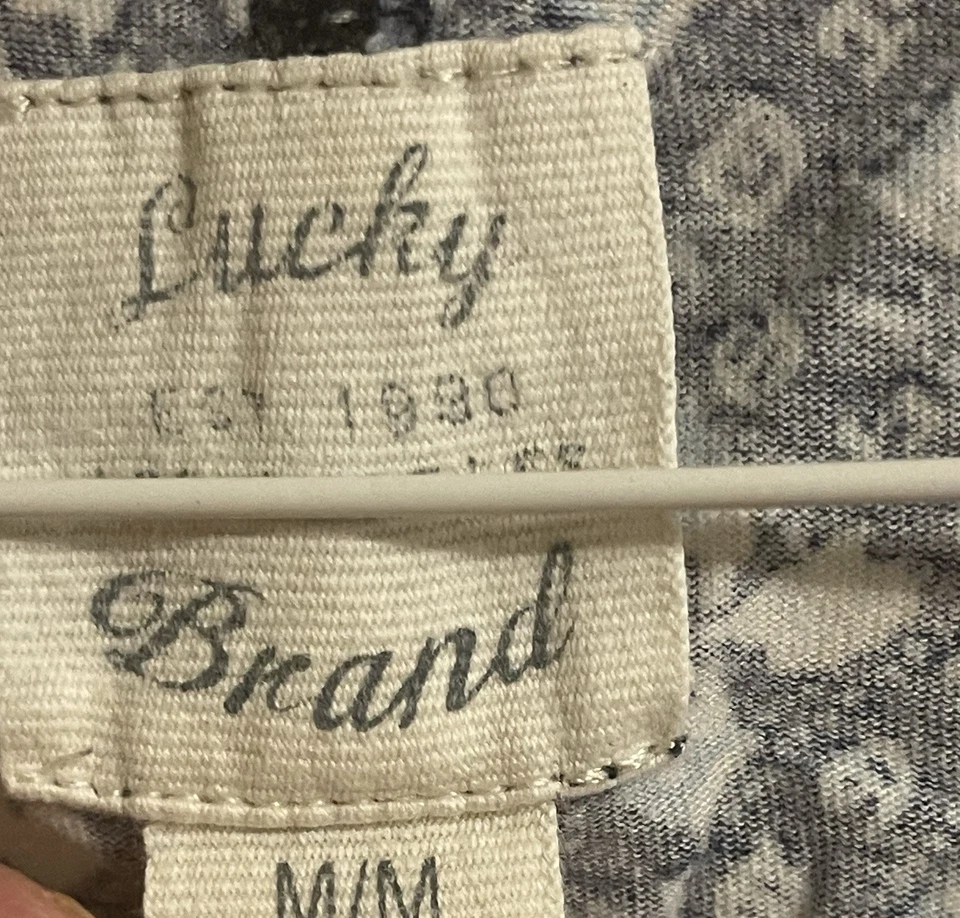 Camisón Lucky Brand para mujer elástico manga corta floral informal talla M Foto 4 de 4