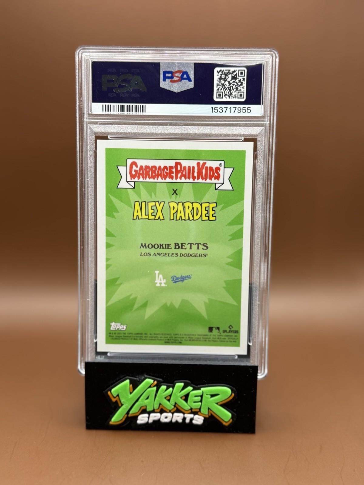 Gpk Bat 2022 Topps MLB x Garbage Pail Kids: Series 2 Alex Pardee - Mookie Betts ...
