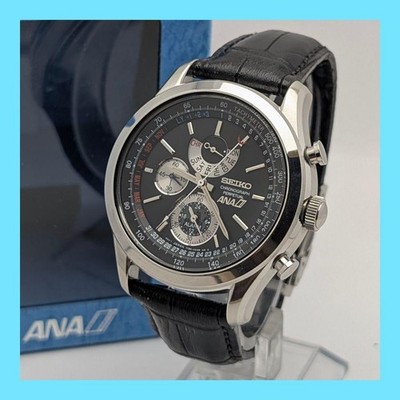 Very Rare SEIKO x ANA Collaboration Quartz Chronograph Watch 7T86