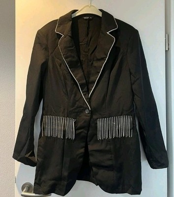 Blazer Schwarz Strass bis Gr. 44