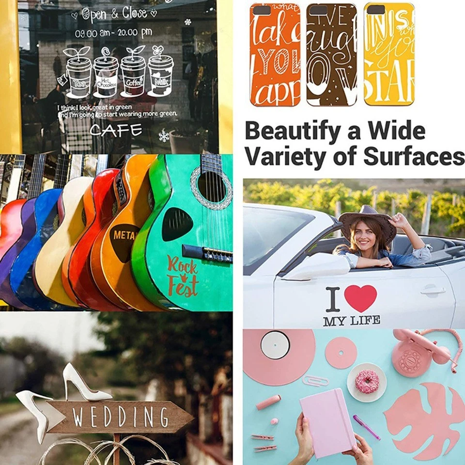 Tasse Glas Aufkleber Sticker Vinyl Folie Label Schriftzug Folie PVC Wanddeko - Bild 2 von 4