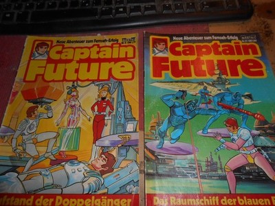 Captain Future 2 Hefte Bastei 80 er nr 6 und nr 27 orig