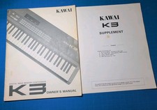 Kawai K3 Wave List Original Owners Manual