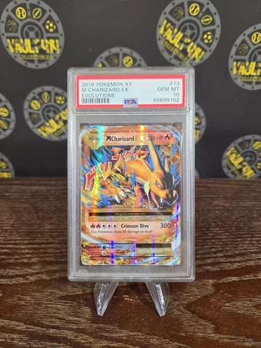 2016 POKEMON XY EVOLUTIONS #13 M CHARIZARD EX PSA 10