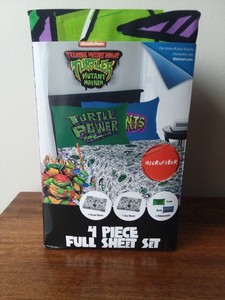 Ninja Turtles 4-Piece full sheet set brand new microfibers