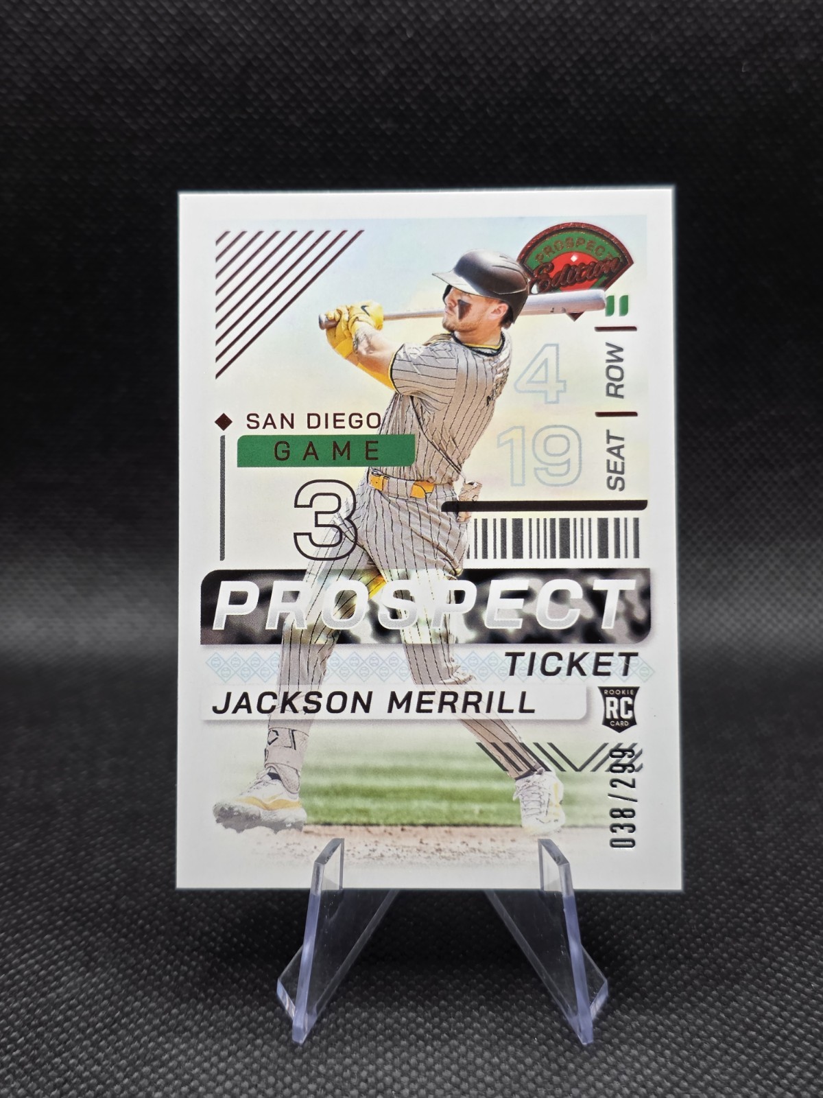 2024 Panini Prospect Edition - Jackson Merrill #27 Red /299 (RC)