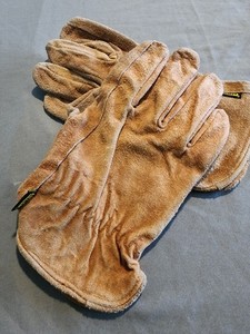 Stanley Brown Leather Work Gloves Pair for Work and Jobsite Use