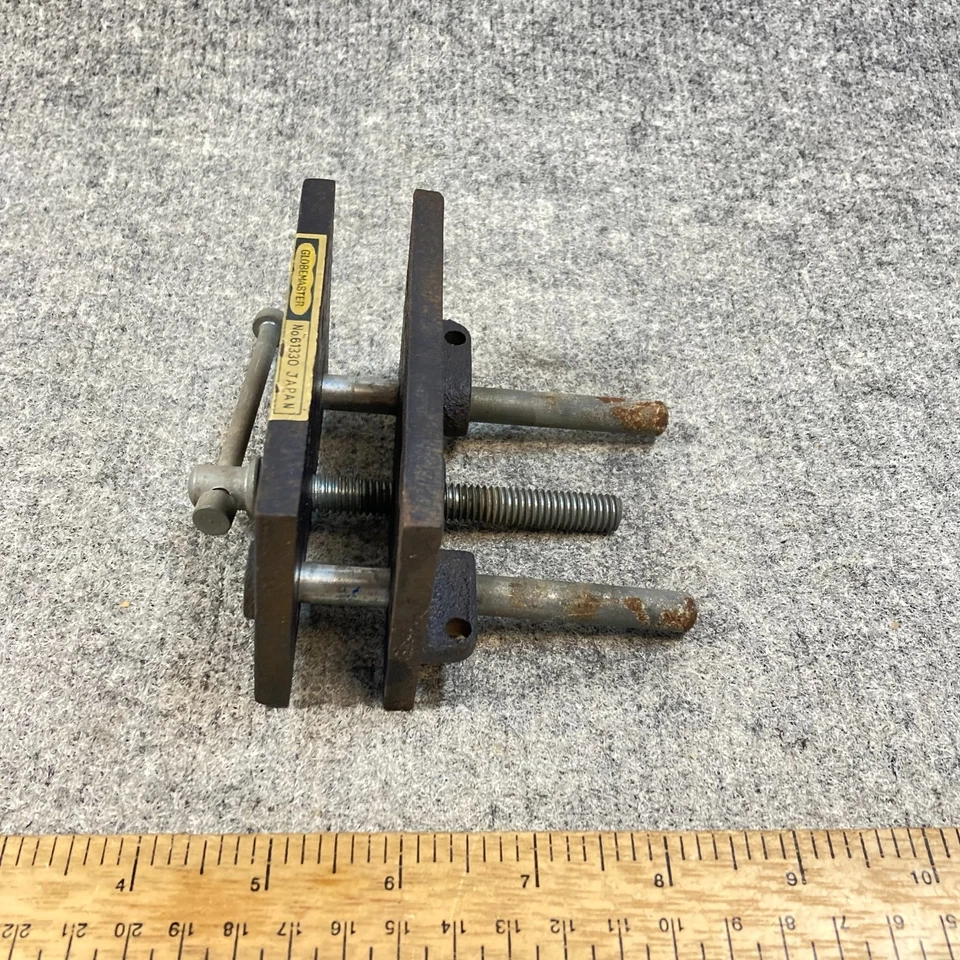 Globemaster Wood Working Under Bench Vise #61330 4" Jaws Japan - Image 4 of 4