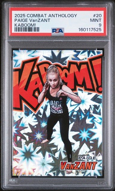 Paige Vanzant 2025 Panini Combat Anthology Kaboom! #20 PSA 9
